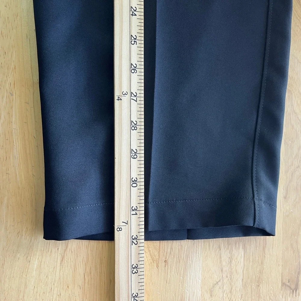 Oak Hill Mens 46x32 Big and Tall Pleated Dress Pants Trousers Polyester‎ Black